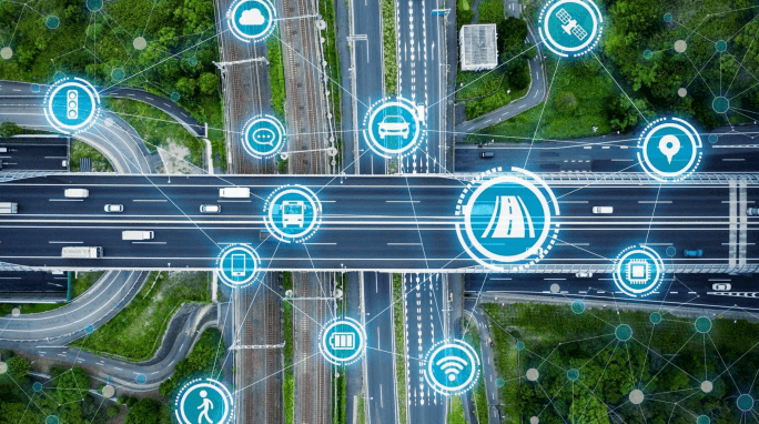 IoT SIM Card Provider illustration showing global connectivity for smart devices by Zhongyi IoT