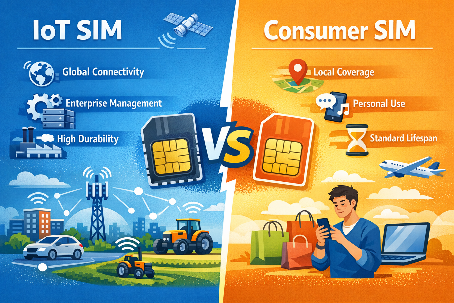 IoT SIM vs. Consumer SIM