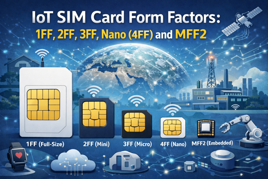 different IoT SIM card form factors