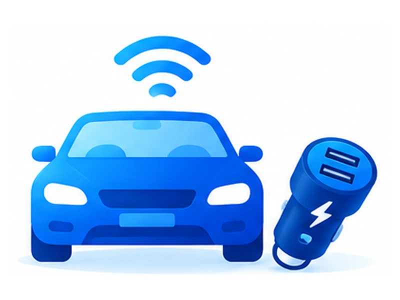 Car with an in-car WiFi hotspot charger